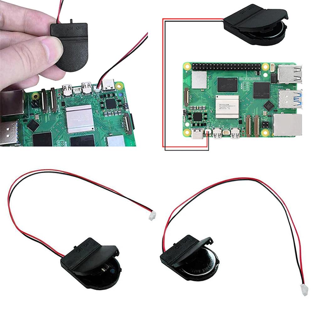 Per Raspberry Pi 5 Scatola Batteria RTC Porta Orologio in Tempo Reale con Batteria/senza Batteria Kit Batteria Orologio RTC per RPI 5 Pi5