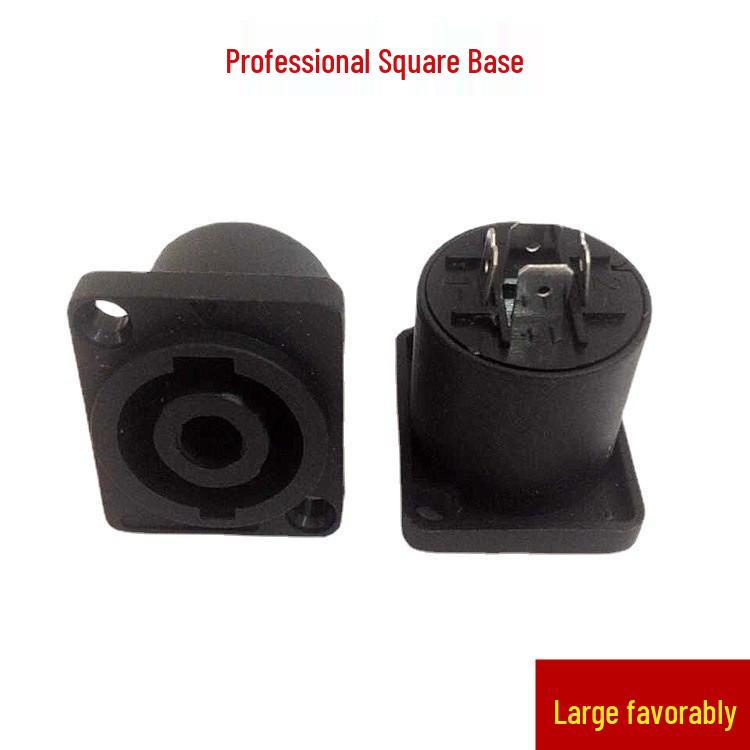 

4-Pin XLR Socket for Stage Sound Equipment and Mixer, Small Square Seat