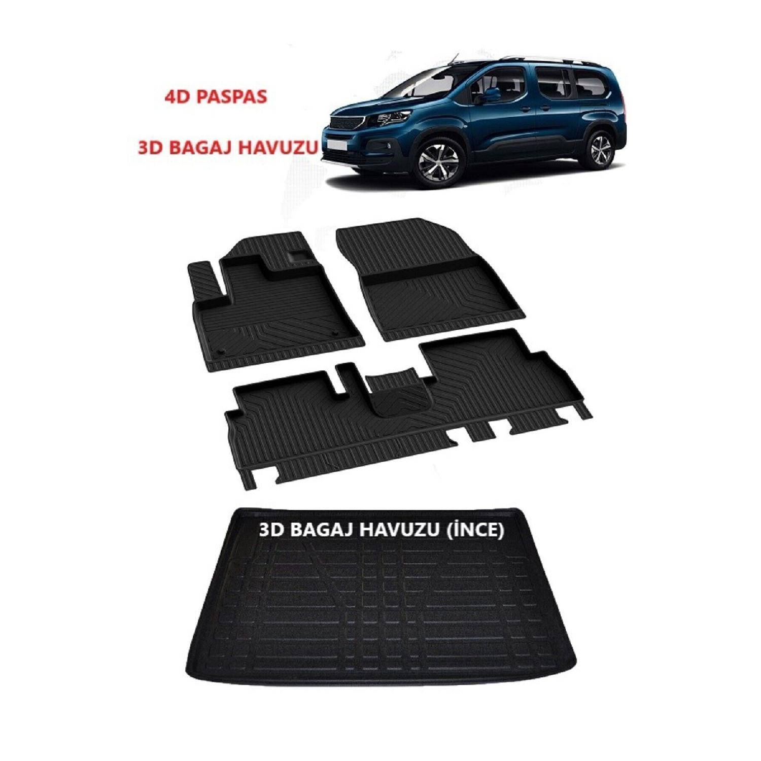 

Peugeot Rifter Mat Trunk Pool Set 2019 2020 2021 2022 2023 2024