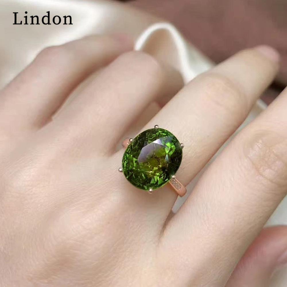 Lindon Klassisk Kobberlegering Zirkon Ring Dame Smykker Bryllupsløfte Festgave