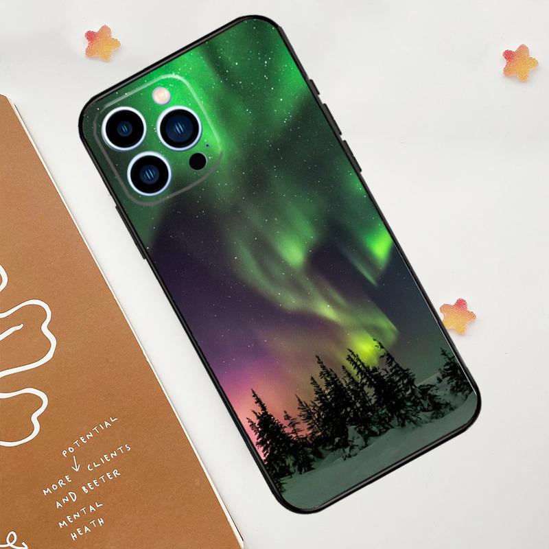 

Чехол для телефона Северное сияние для iPhone 17 Pro Max 14 11 15 16 Pro Max 13 12 mini 16 Plus 16e 17 Air Funda iPhone 14
