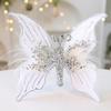 Eye-catching Holiday Decor Beautiful Holiday Embellishment Sparkling Butterfly Christmas Ornaments 3d Sequined for Tree