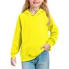 Big Kids' Solid Hoodie - Unisex Pullover Sweatshirt