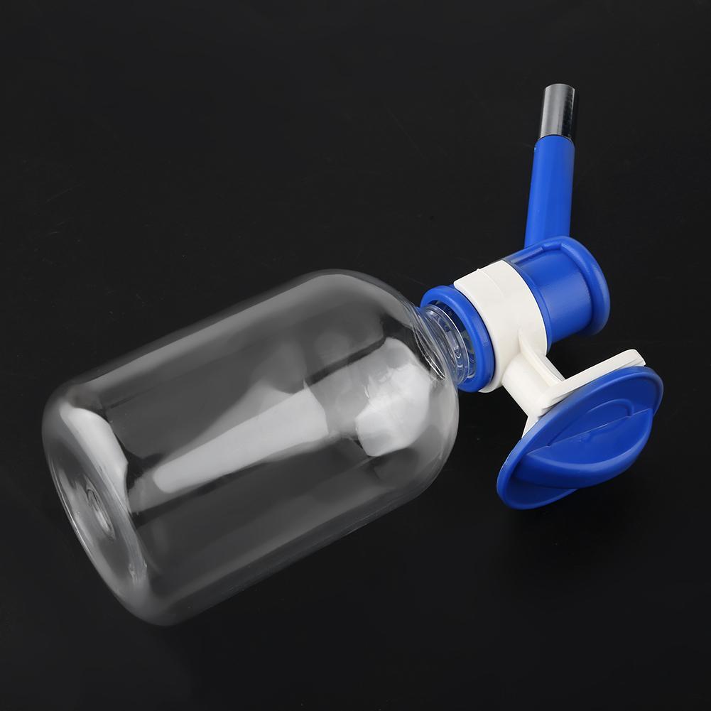 Pet Dog Hanging Drinking Bottle Head Fountain Portable Cat Water Dispenser(S 150ml Pink)