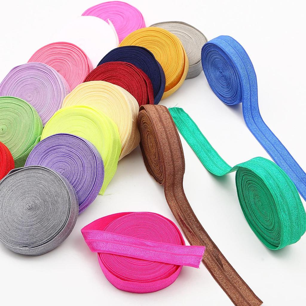5 Yards 15mm Elastic Band Spandex Ribbon Multicolor Sewing Fabric Trim Waist Band Garment Accessory KTY