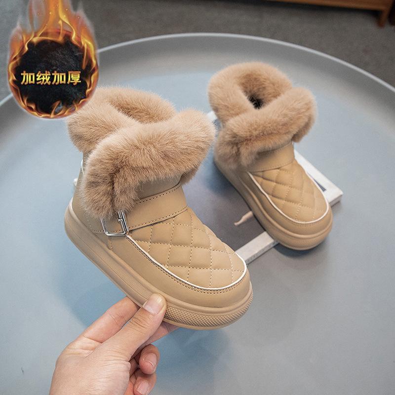 Korean Version Cute Children's Velvet Thickened Snow Boots, Winter New Student Cold-proof Cotton Boots