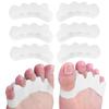 4 pár lábujjválasztó szilikagél 2?Lábujj Elválasztó Korrekció Bütyök Fájdalomcsillapítás Ortopédiai EszközFehér