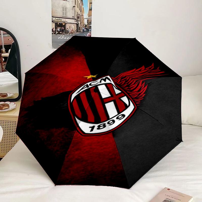 Ac Football Club Umbrella 8-Frame for Travel, camping, Casual Lightweight Portable Umbrella, Essential for every family Holidays Gift