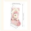 Holiday Decor Pink Glitter Stocking Holiday Party Pink Generous Size For Holding Presents Soft Fabric Material