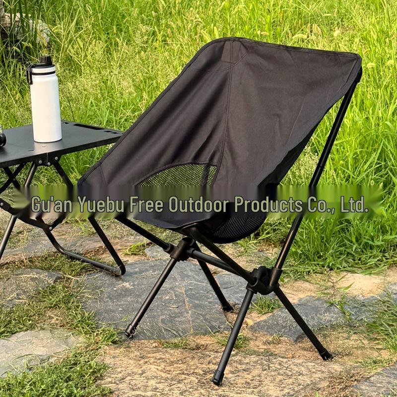 Tragbarer faltbarer Campingstuhl mit Rückenlehne - Atmungsaktiv für den Außen- und Strandgebrauch