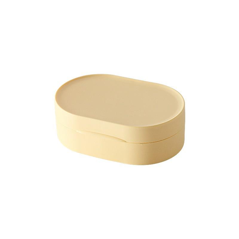 Compact Waterproof Soap Box with Lid – Track Shape Storage Container