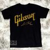 Gibson Les Paul Model Black Unisex T-Shirt Unisex Black Cotton T-shirt S-4XL