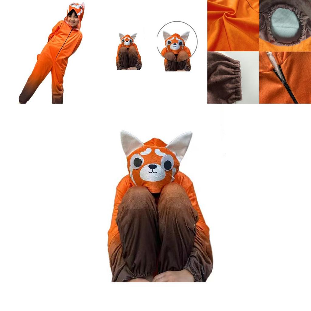 Hoge kwaliteit Turning Red Kinder Panda Kostuum Voor Mei Fans