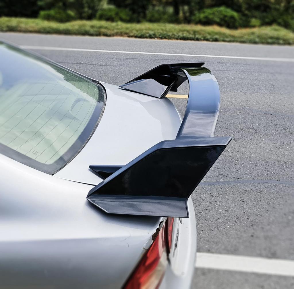 TR Style Rear Wing Spoiler Kit: Fits 2006-2009 Honda Civic, Non-Destructive Install