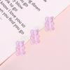 Candy Color Resin Bear DIY Jewelry Accessories: Bracelet, Earring, Keychain Pendants