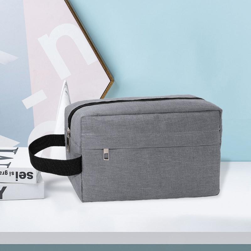 Large Thickened Water Resistant Fabric Cosmetic Organizers Pouches For Travel Toiletries Camera Digital Accessories Storage