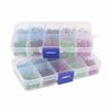 600pcs Plastic Storage Box Crochet Stitch Markers Colored Iron Metal Knitting Pins  For Knitting