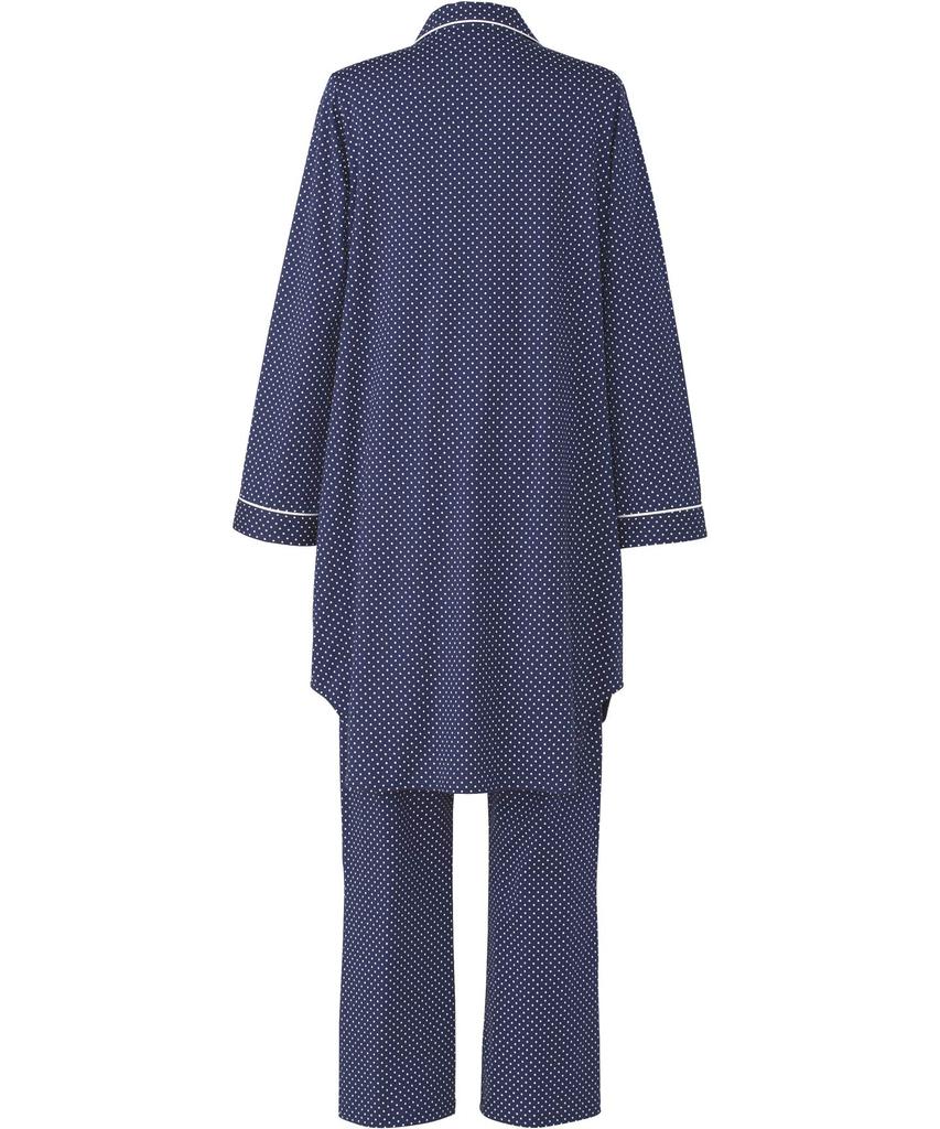 Wacoal Maternity Pajama and Open Easy Sizes Set, Pre- Postpartum, 100% Cotton, Front, Breastfeeding, Women's, MFY116, L-LL