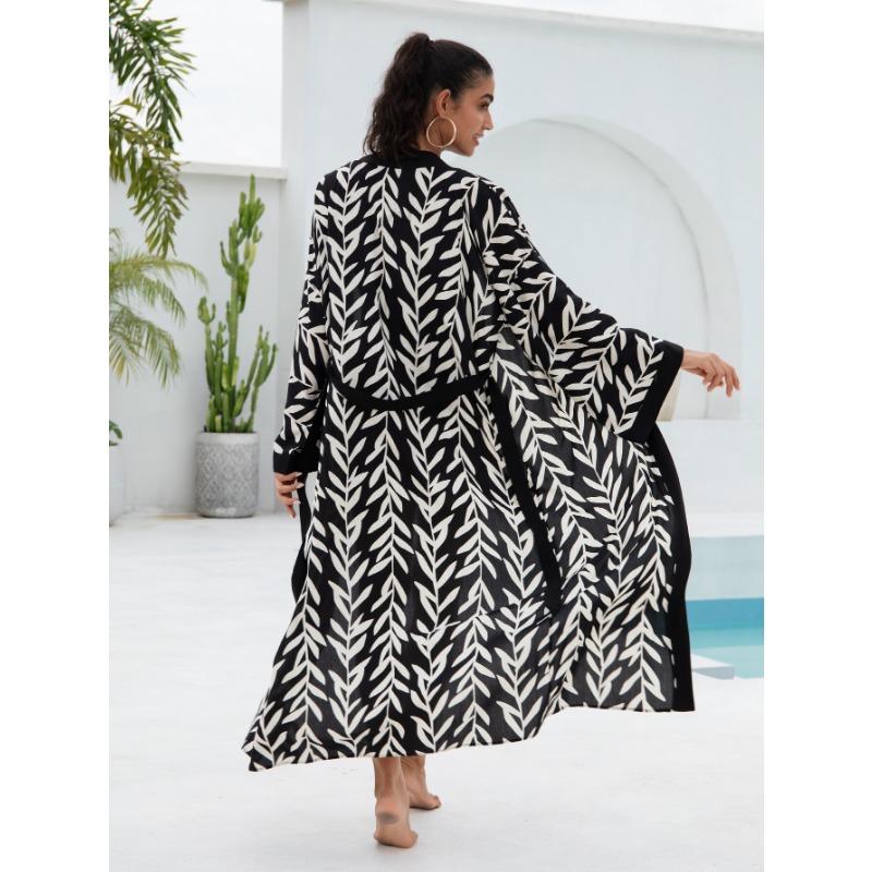 Women's Fashion Spring Fall Leopard Print Long Sleeve Loose Waistline Casual  Dresses Buy cheaply on Joom