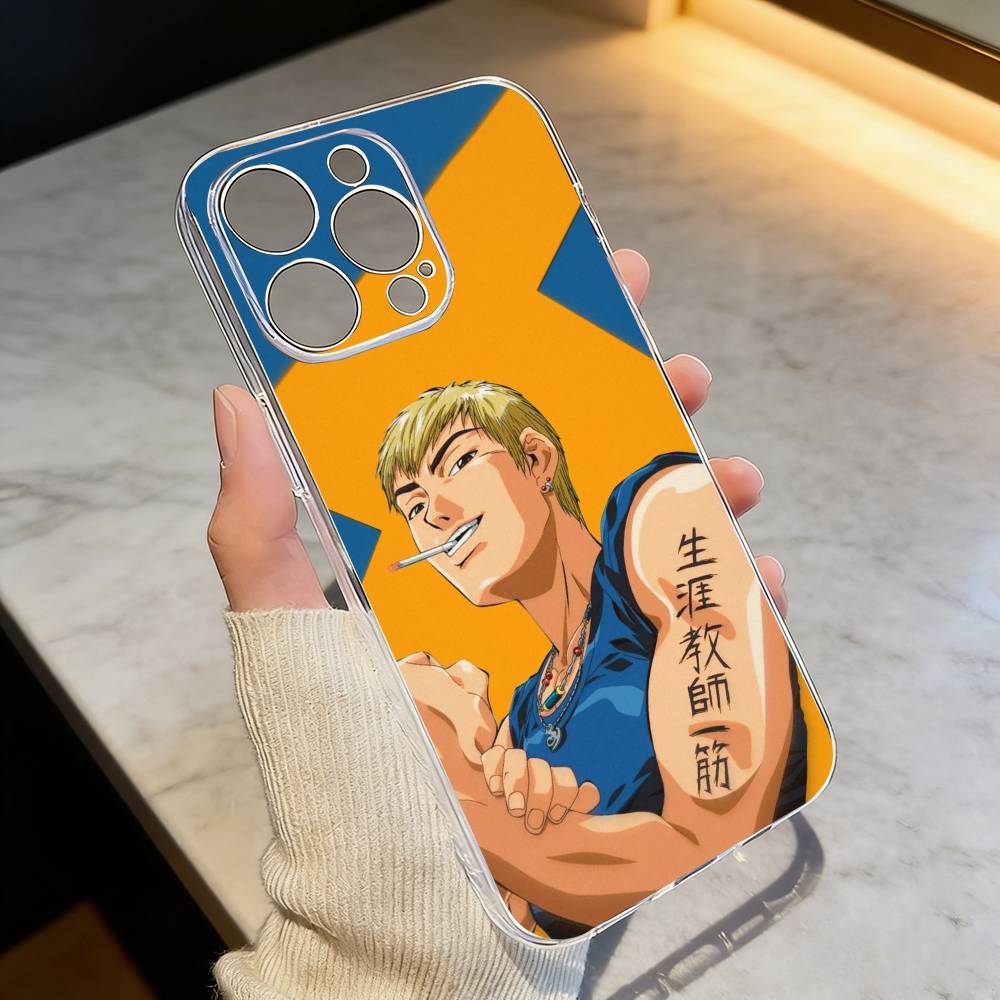 

GTO Great Teacher Onizuka Phone Case For iPhone 17 16 15 14 13 12 11 Mini Pro Max Plus Transparent Cover iPhone12PROMAX