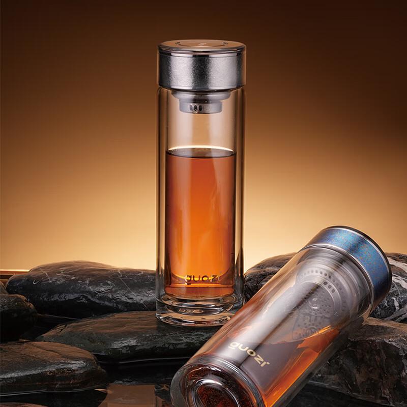 GUOZI Yunxiu Titanium Double-Wall Glass Cup
