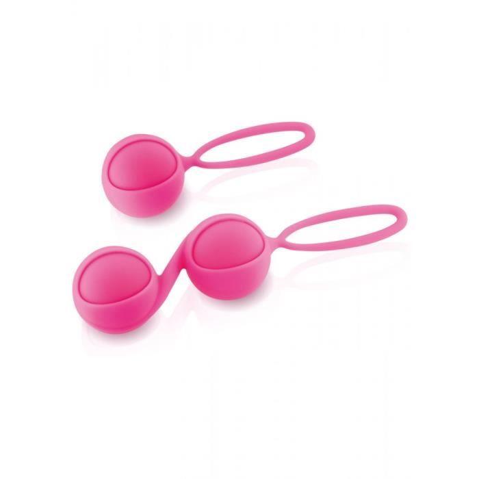 Boules de Geisha - Yoba - Rééducation Périnée - Silicone - Rose - 2 billes interchangeables