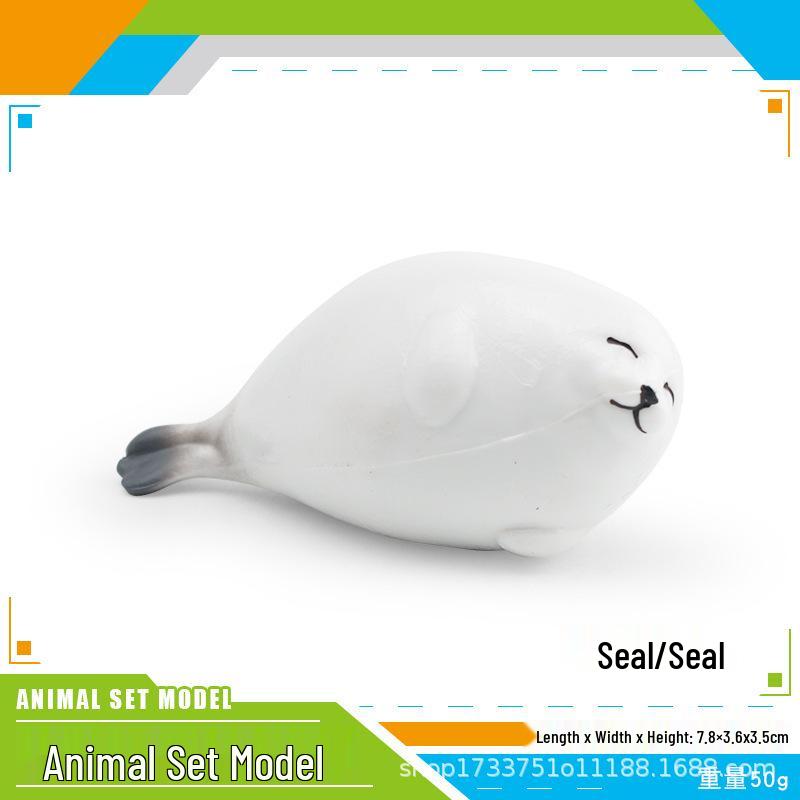 Children's Cognitive Simulation: Wild Animal Models - Rain Frog, Clown Frog, Otter, Seal, Pufferfish, Raccoon, Cat Ornament