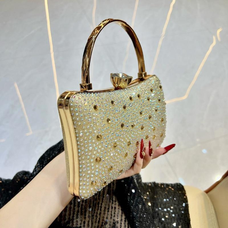 Evening Dress Bag Sparkling Rhinestone Party and Dinner Bag Ladies' Single-shoulder Crossbody Bag Clutch Bag