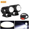 With Switch Motorcycle LED Headlight Universal Auxiliary Spotlight Lamp  Motorcycle Accessories