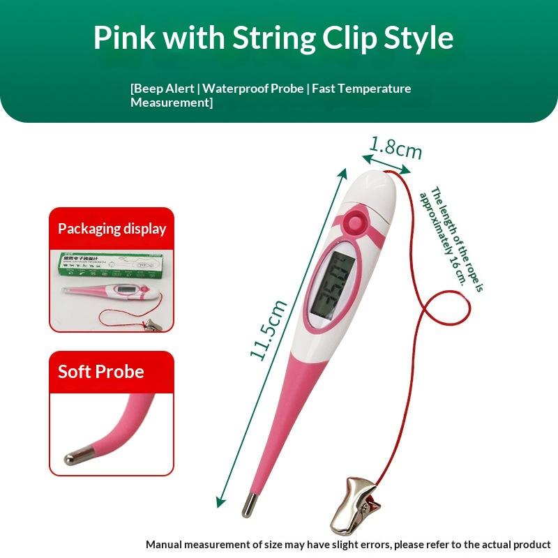 1Pcs Digital Pet Dog Cat Veterinary Thermometer Professional Animal Digital Thermometer With Soft Probe Waterproof Equipment