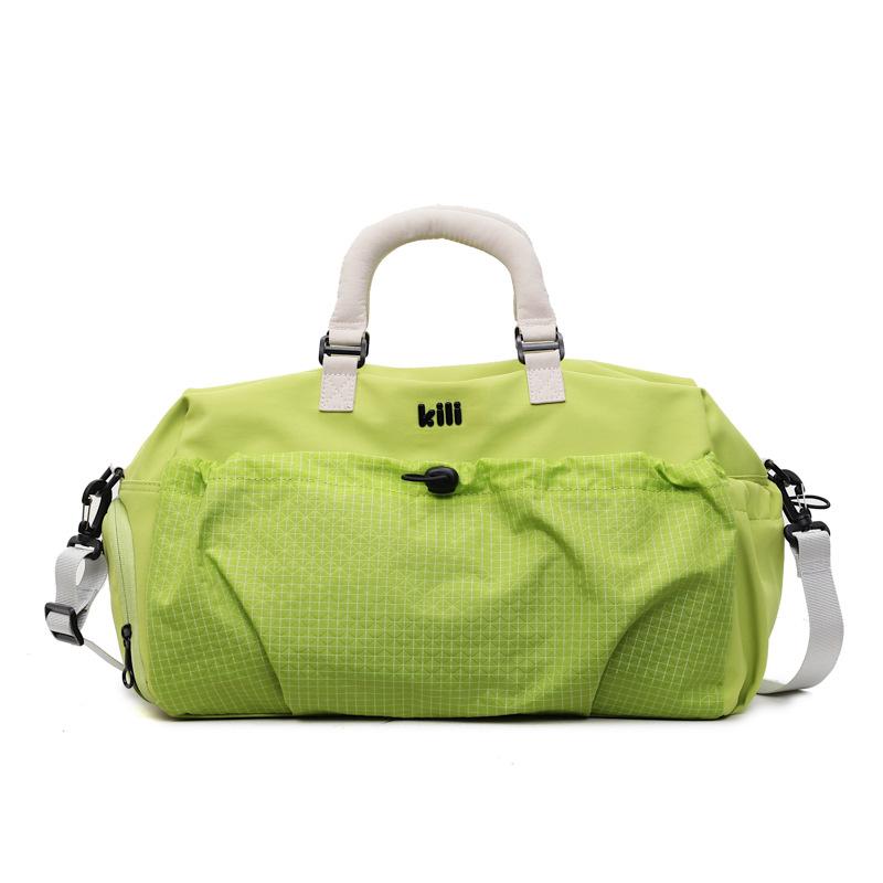 

Travel bag Lightweight multi-functional messenger sports fitness bag Portable business trip Large capacity storage duffel bag зелений