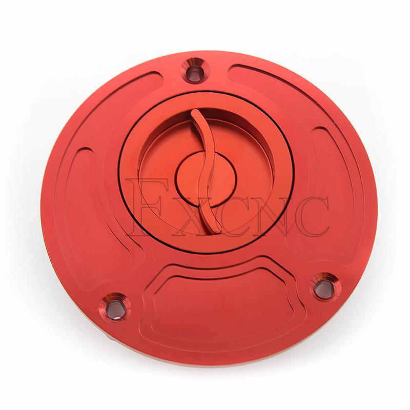 CNC Fuel Gas Cap Keyless For Honda CBR600 F4i CBR954RR CBR900RR CBR600RR CBR1000RR CBR1100XX Hornet CB600F CB500 CBF1000 RVF400
