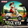 D-Dur Retro Dolce Vita Metallschild Italienischer Stil Frau auf Roller Blechschild Vintage Sommerurlaub Wandkunst für Zuhause Café
