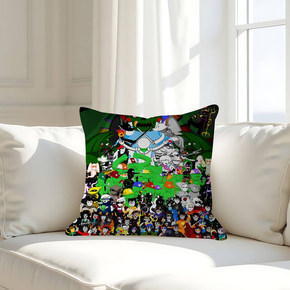 

Anime H-Homestuck Pillow Case Removable Washable Cushion Cover – All-Season Soft Linen 16x16Inch