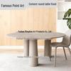 Wabi-Sabi Concrete Round Table - Industrial Style Designer UHPC Dining/Meeting Table