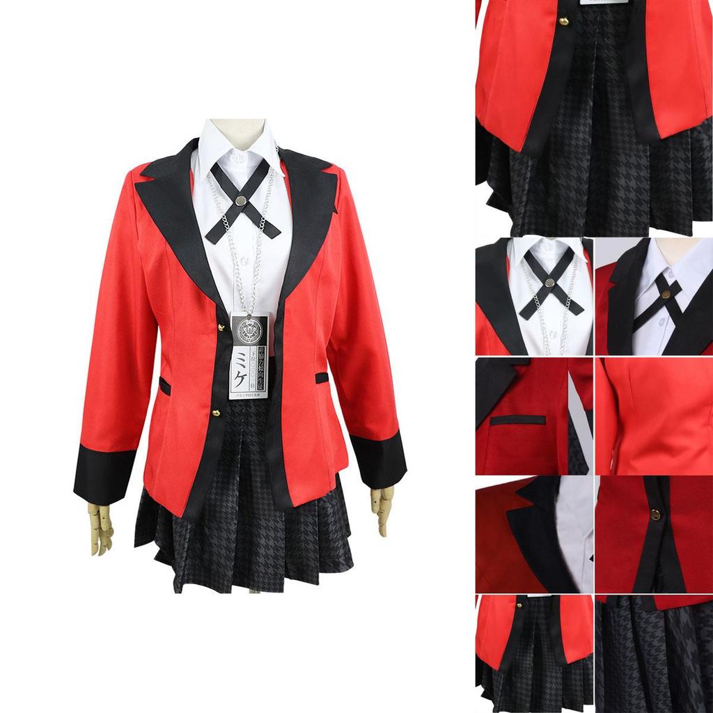 Exquisite Kakegurui Jabami Yumeko Costume Outfit With Perfect Stitches For Halloween