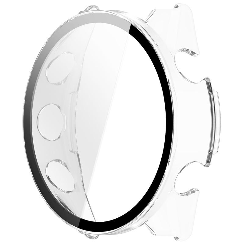 

Защитный чехол из ПК+закаленного стекла Полное покрытие Защита экрана от царапин Чехол-бампер Ультра-HD для Garmin Forerunner 570 42 мм 47 мм Forerunner 570 47mm чистый