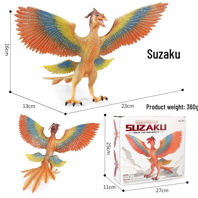 Dinosaur & Dragon Plastic Toy Set: Mythical Animal Figures for Kids