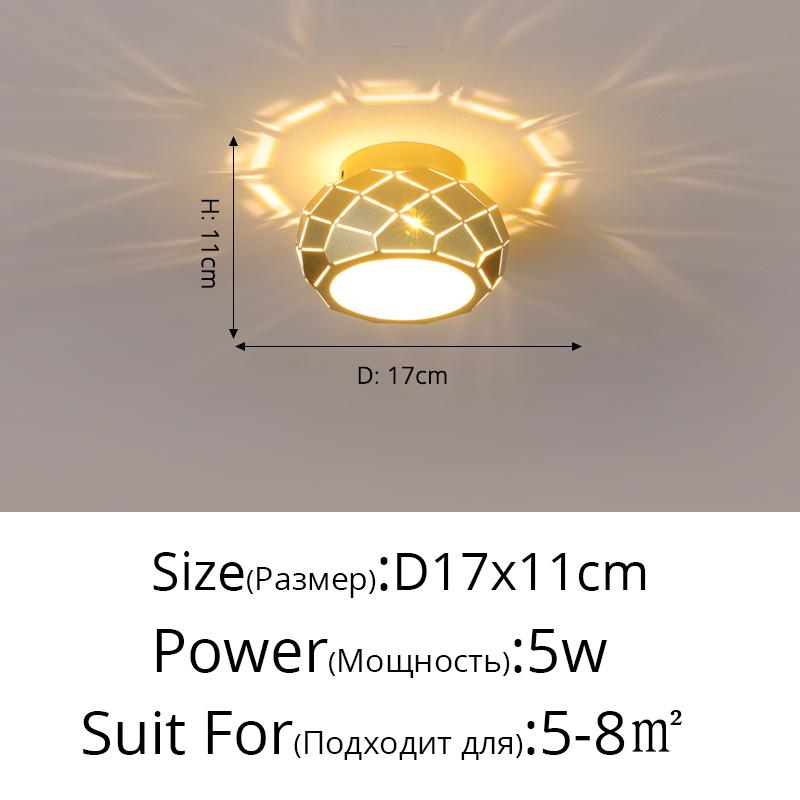 Modern Aisle LED Ceiling Lamp For Corridor Stairs Entrance Attic Square Indoor Lighting Minimalist Style Lights Kitchen Fixtures