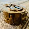 Marine Pocket Compass Gift Vintage Nautical Solid Brass WWII Military Compass Collectible