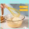 Modern Silicone Egg Whisk With Wooden Handle For Cooking And Baking