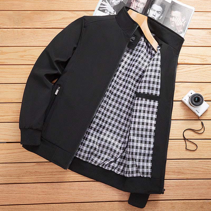 

Весенне-осенняя мужская куртка среднего возраста, тонкое повседневное пальто с большим кодом для отдыха M