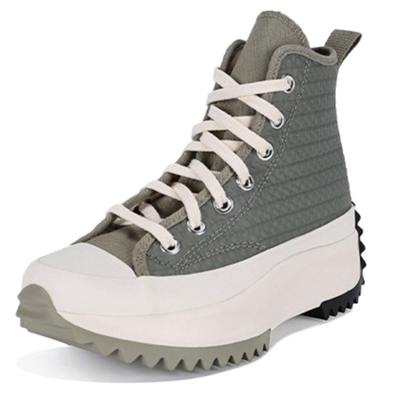 Converse Run Star Hike Alt Exploration - Light Field Surplus Comfortable & Stylish Versatile High-Top Espadrilles Unisex Green Rice