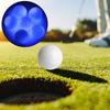 6PCS Synthetic Rubber LED Luminous Golf Ball Bright Attractive for Daytime Night Training Luminous Color Blue