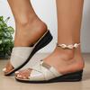 Fashion New Women's Wedges Slippers Summer Fashion Open Toe Beach Slingback Flip Flops Zapatos De Mujer Slides Sandals Shoes for Women