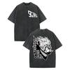Vintage Washed Dandadan Japanese Anime T-shirt Men Women Harajuku Cartoon Short Sleeve T-shirts Oversized T Shirts