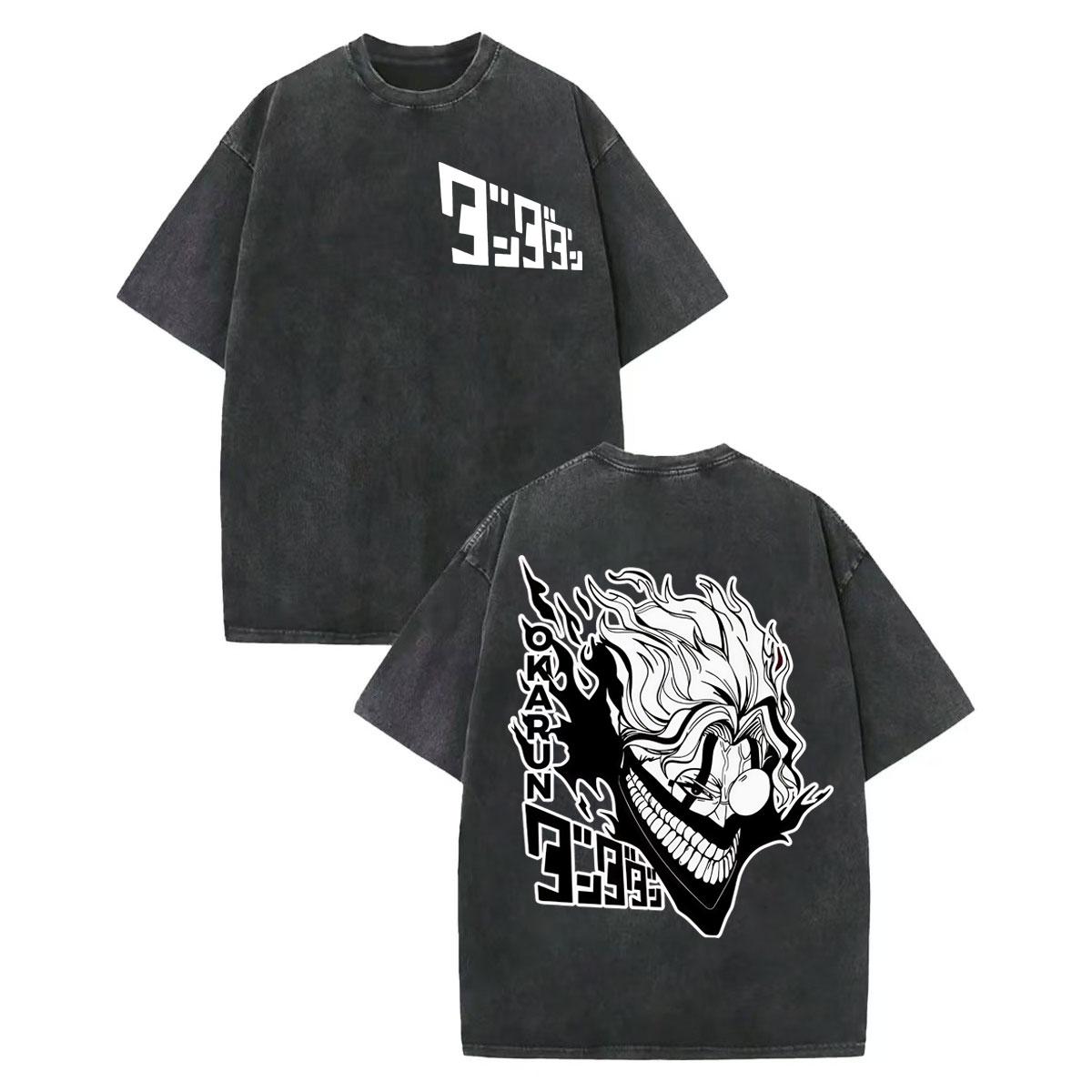 

Vintage Washed Dandadan Japanese Anime T-shirt Men Women Harajuku Cartoon Short Sleeve T-shirts Oversized T Shirts 3XL