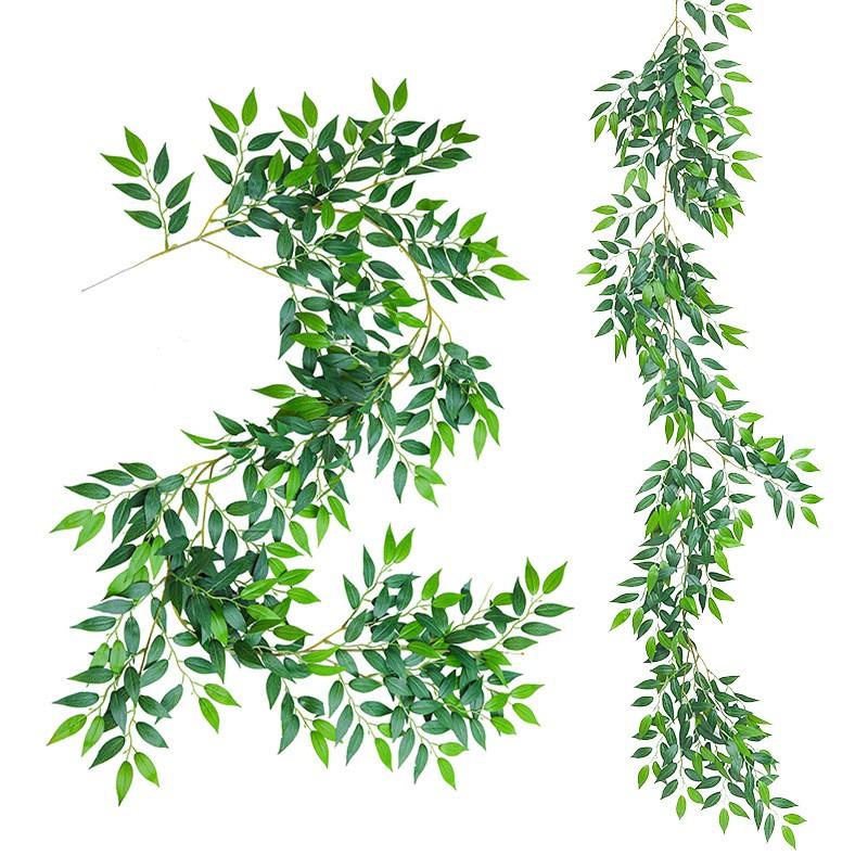 Artificial Desert Date Leaf Vine Indoor Decor Fake Greenery Wall Hanging Home Styling