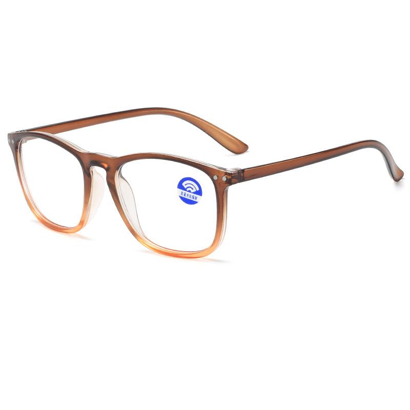 Двухцветная оправа Антисиние лучи Квадратные Очки для зрения при астигматизме миопии Фотохромные от 0 до -6 0