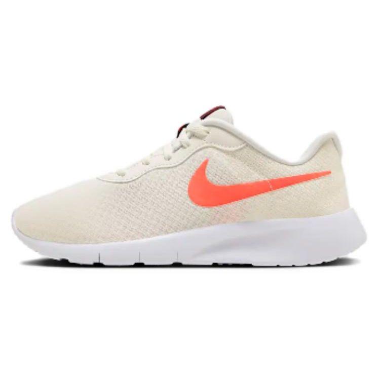Nike Tanjun Easy On Lightweight Training Durable Breathable Shock Absorption Low Top Kids Running Shoes Kids sneaker Beige DX9041-101